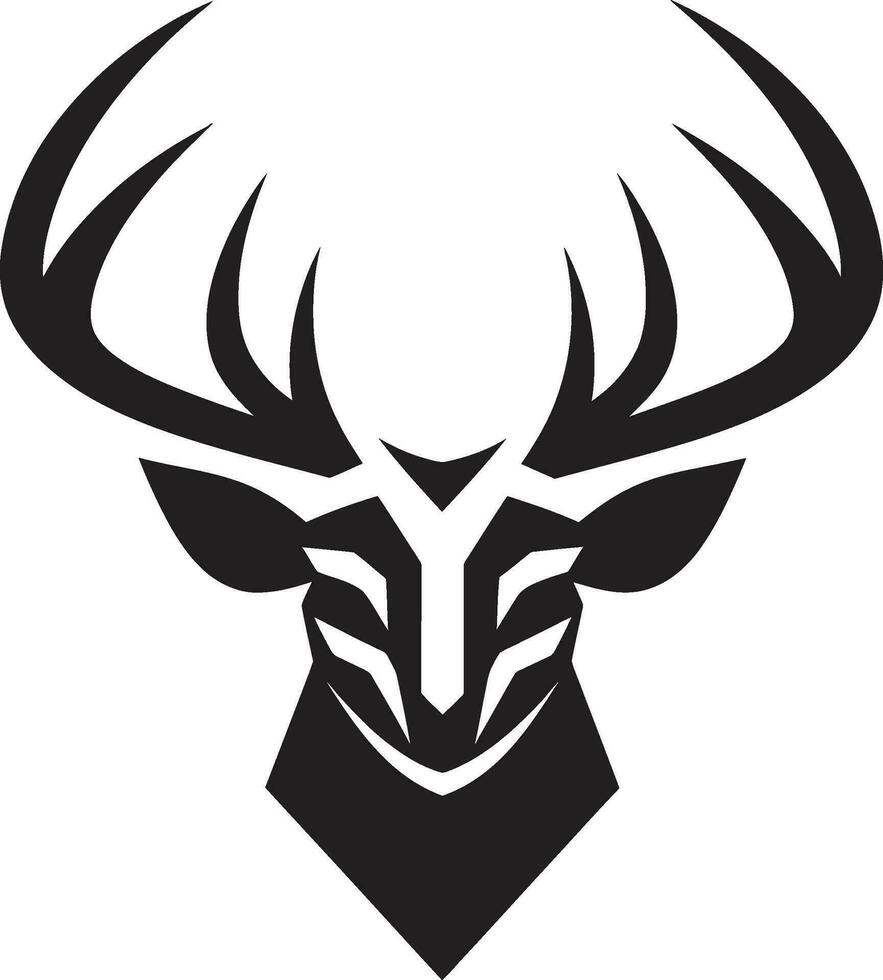 eleganza di il selvaggio cervo testa logo design arte natura selvaggia maestà cervo testa vettore illustrazione
