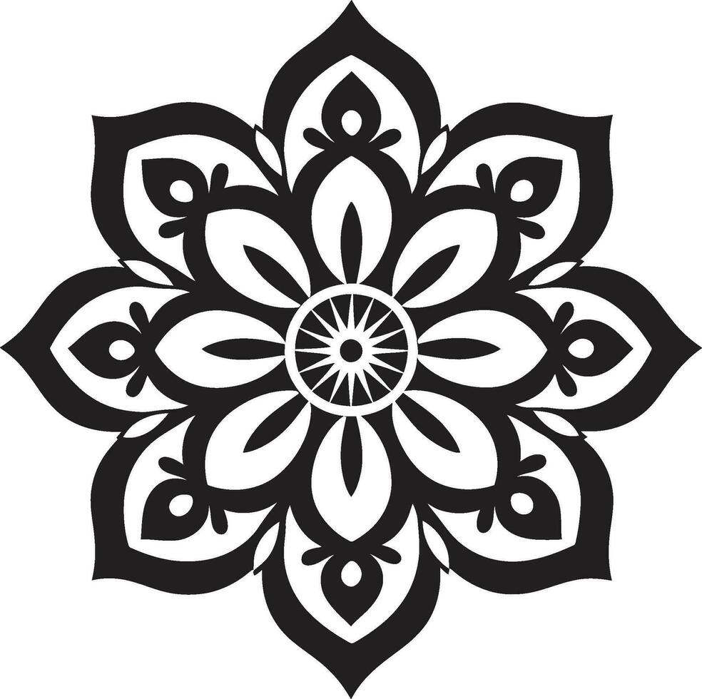 zen zeffiro mandala logo vettore sacro spirale emblematico mandala design