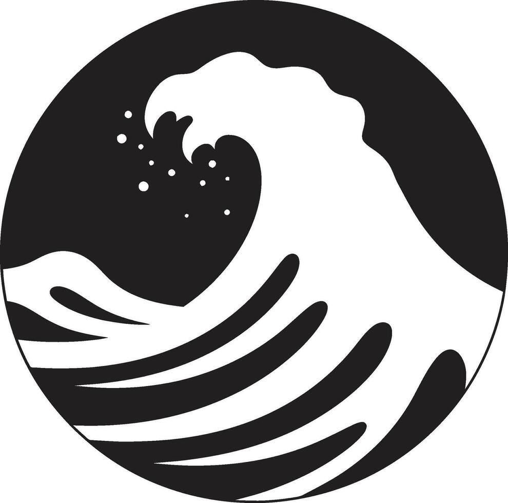 zen onda minimalista onda logo design delicato ondata acqua onda emblematico icona vettore