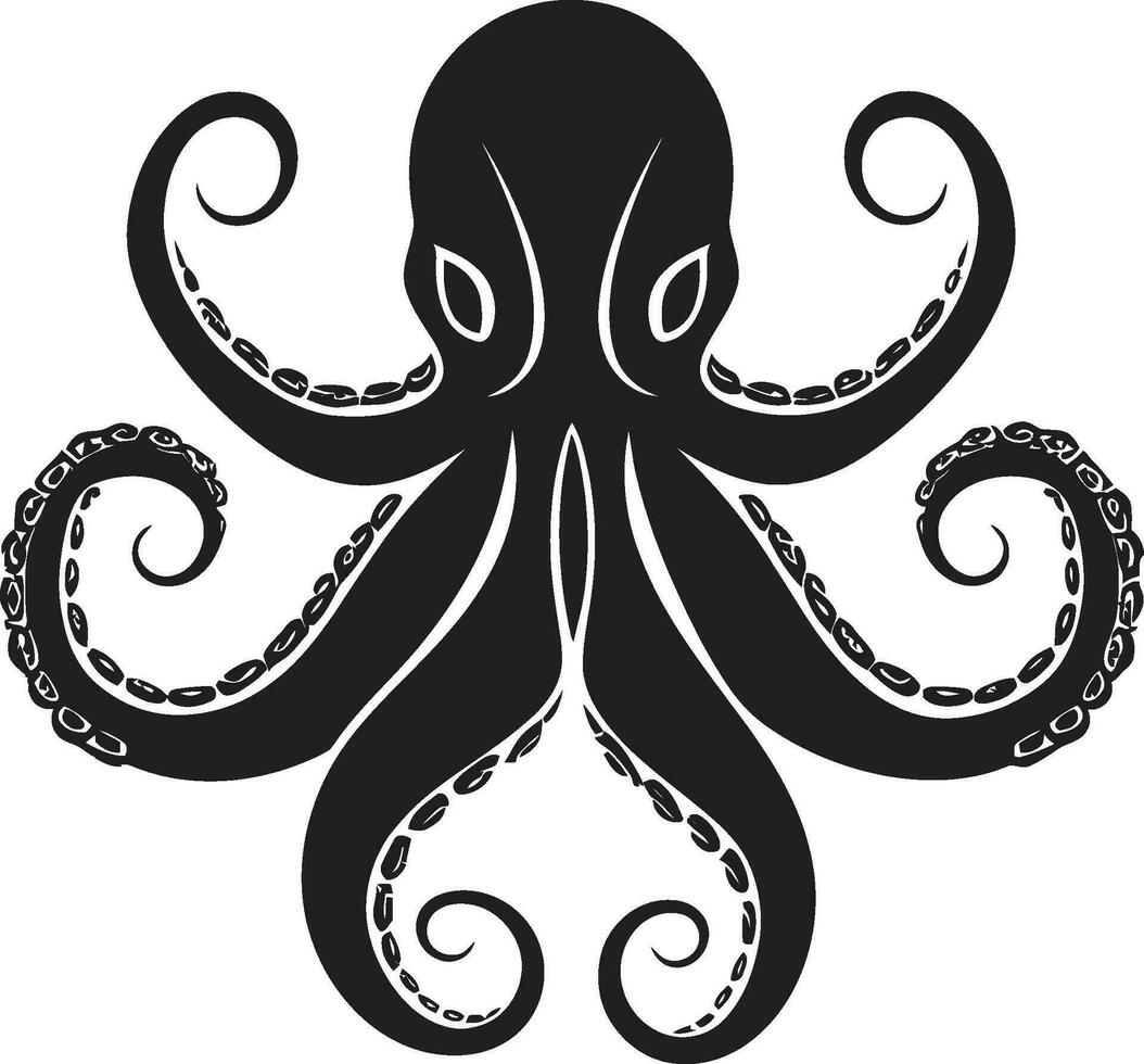 marino mosaico polpo logo design tentacolo tesori emblematico icona vettore