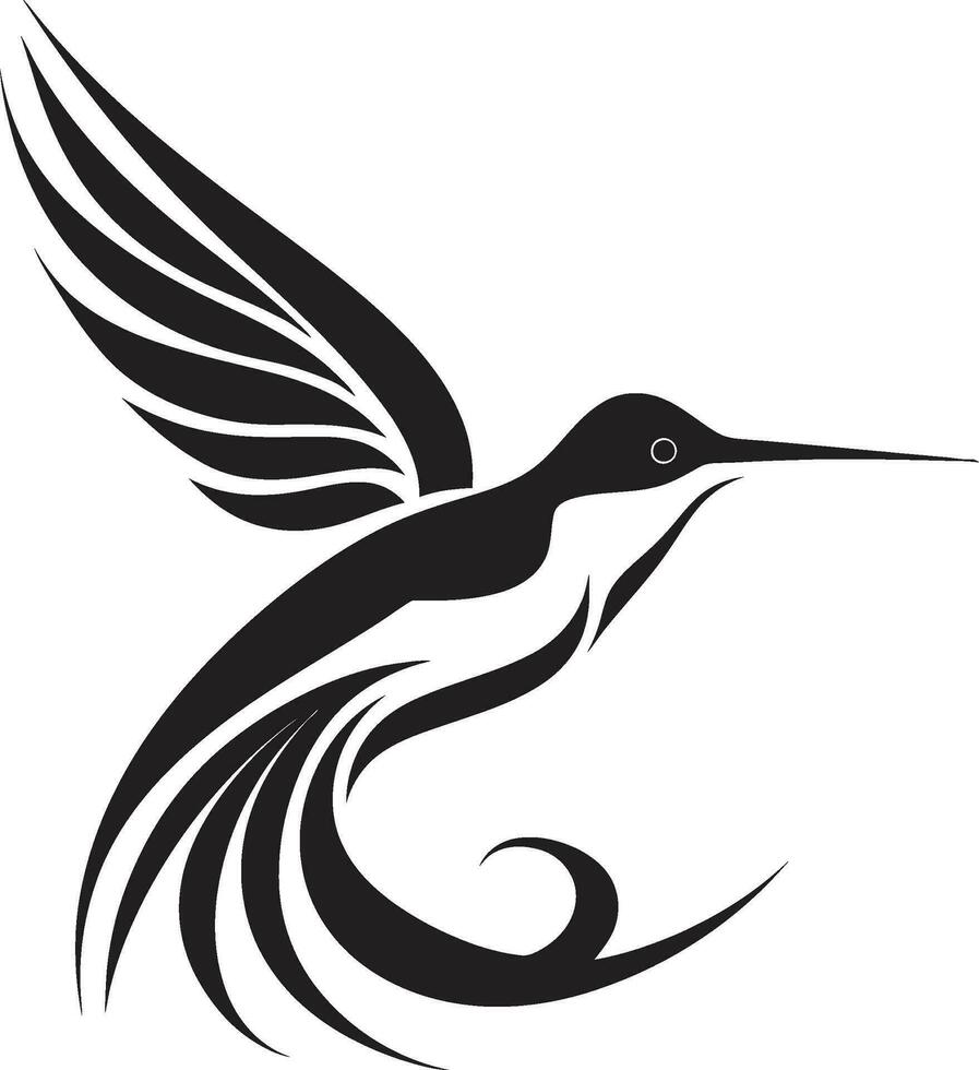 vivace verve colibrì icona vettore aviaria aura colibrì logo design