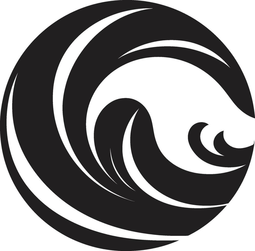 ondulazione ritmo minimalista logo vettore costiero curva acqua onda emblema design