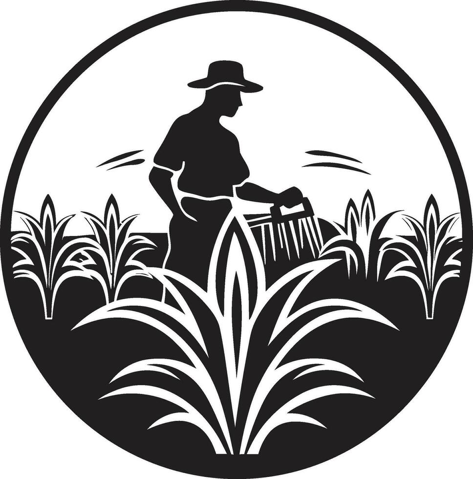 agraria eredità agricoltura vettore emblema rurale ritmi agricoltura logo design vettore