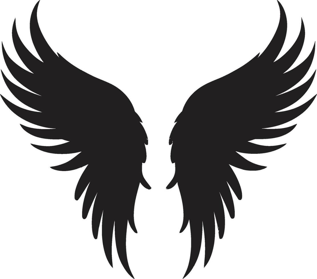 celeste alone Ali logo design sereno serafino iconico angelo emblema vettore