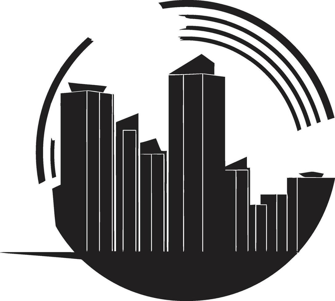 elite proprietà logo vettore vero tenuta urbano utopia tenuta emblema design