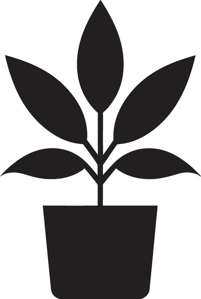 verdura gloria emblematico pianta icona flora fiorire logo vettore icona