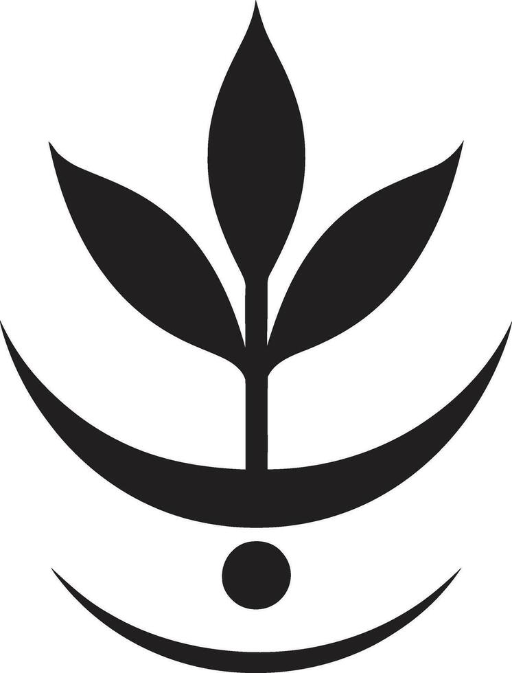 verdeggiante visioni pianta logo design fogliame fusione emblematico pianta icona vettore
