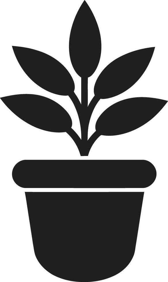 verdura gloria iconico pianta vettore flora fiorire pianta logo design