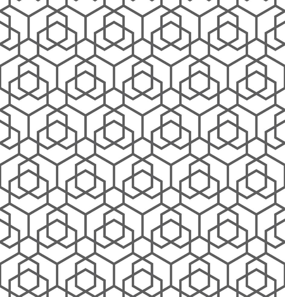 senza soluzione di continuità astratto geometrico modello nel esagono stile vettore