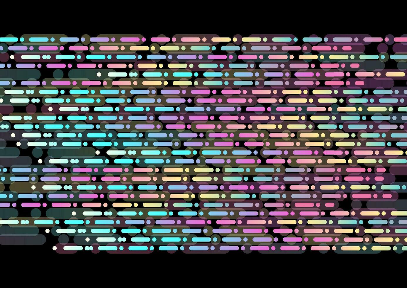 olografico puntini e strisce geometrico astratto Tech sfondo vettore