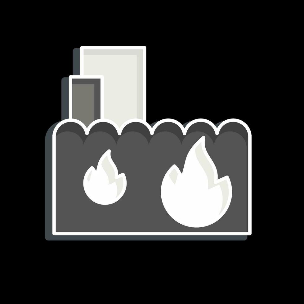 icona estinzione. relazionato per pompiere simbolo. comico stile. semplice design modificabile. semplice illustrazione vettore