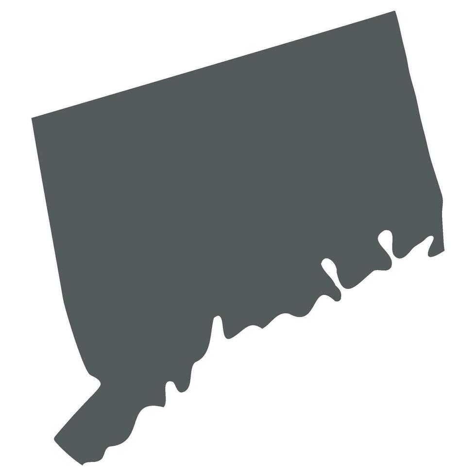 Connecticut stato carta geografica. carta geografica di il noi stato di Connecticut. vettore