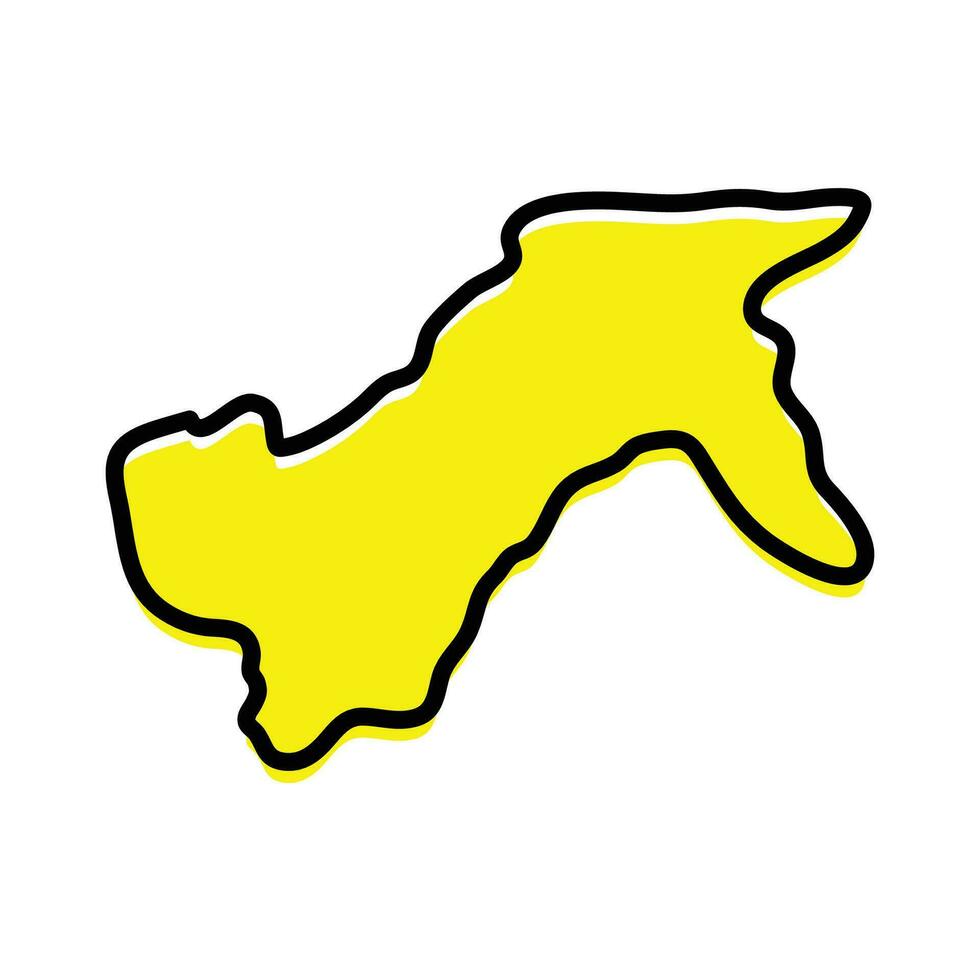 moyen-ogoue Provincia di Gabon vettore carta geografica.