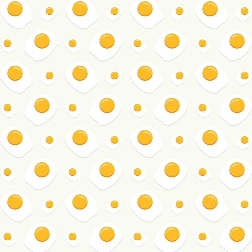 fritte uovo design vettore illustrazione senza soluzione di continuità ripetendo modello sfondo