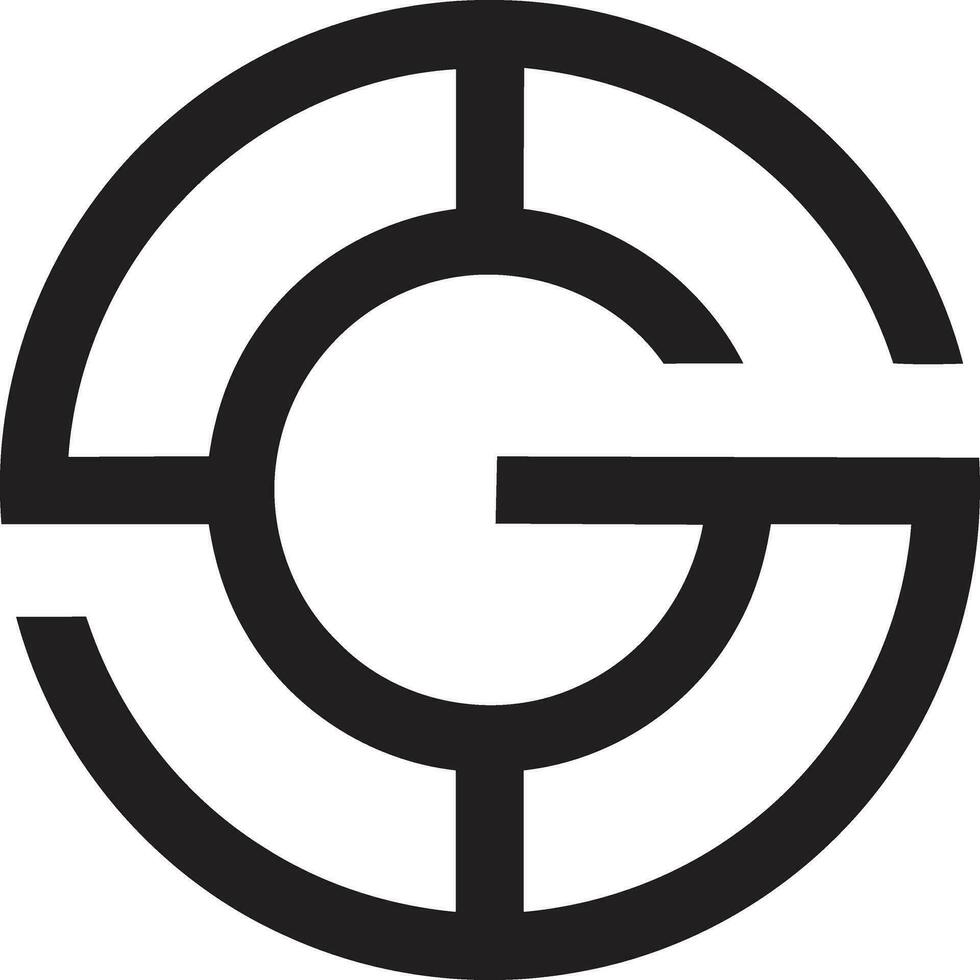design del logo sg vettore