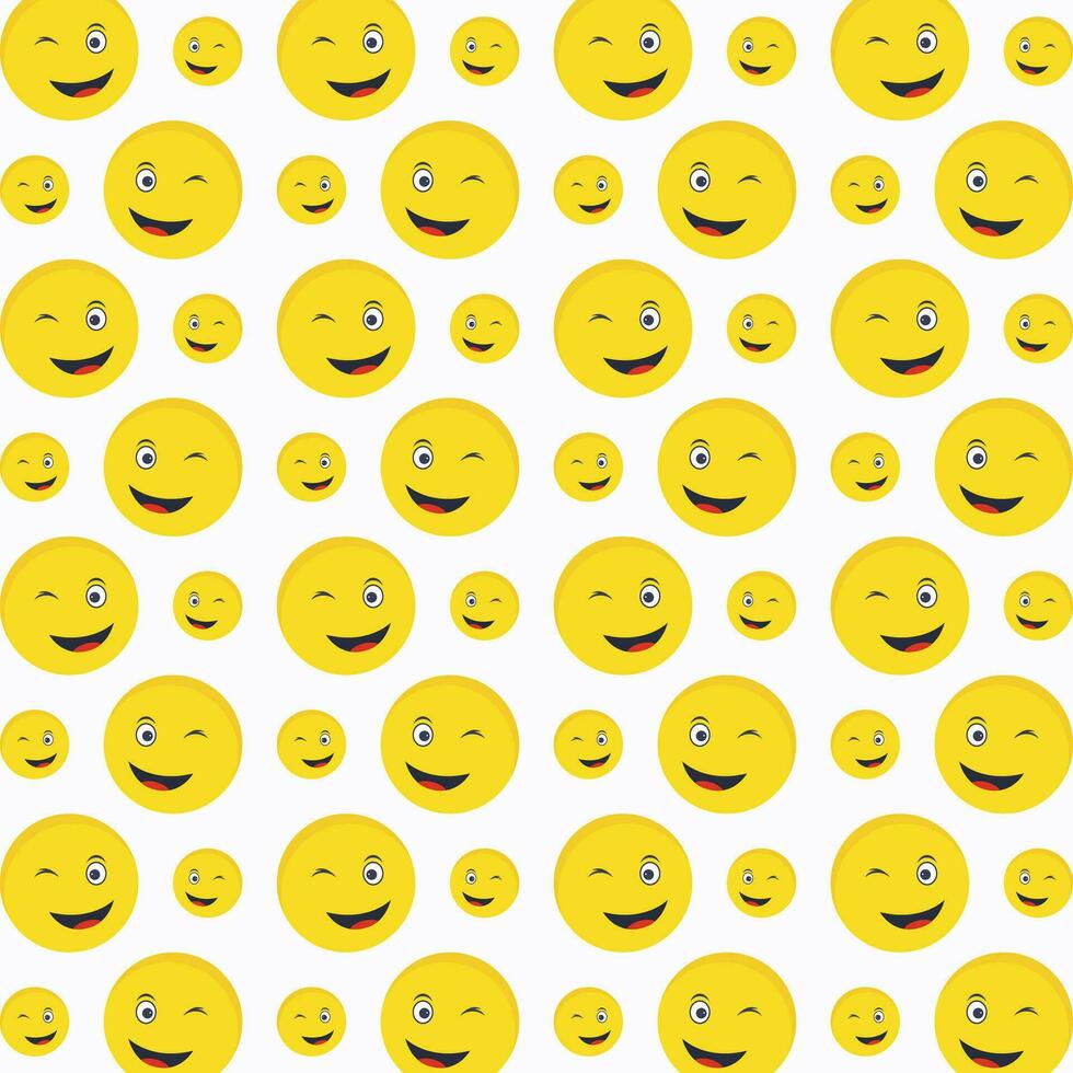 occhiolino emoji modello design colorato astratto vettore illustrazione sfondo