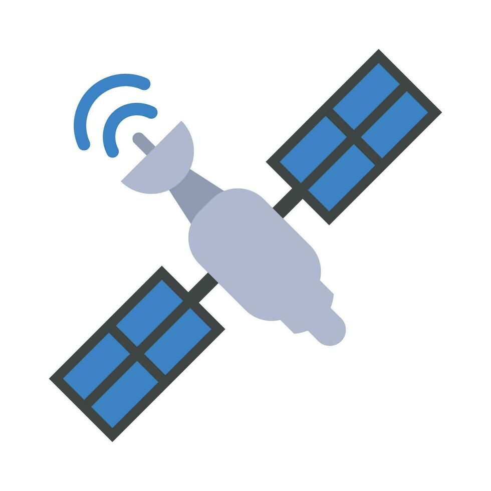 satellitare vettore piatto icona per personale e commerciale uso.