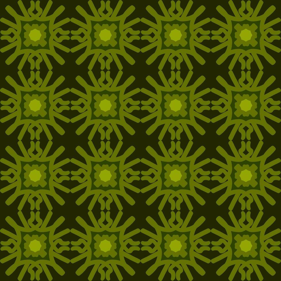 verde oliva mandala arte senza soluzione di continuità modello floreale creativo design sfondo vettore illustrazione