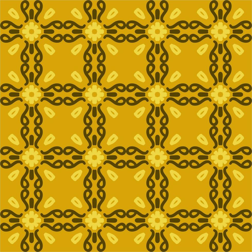 giallo sole mandala arte senza soluzione di continuità modello floreale creativo design sfondo vettore illustrazione