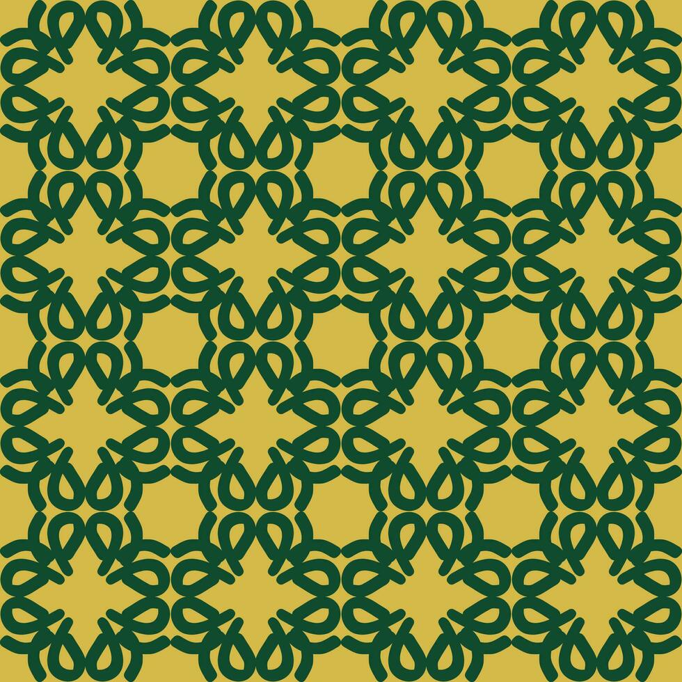 verde oliva giallo mandala arte senza soluzione di continuità modello floreale creativo design sfondo vettore illustrazione