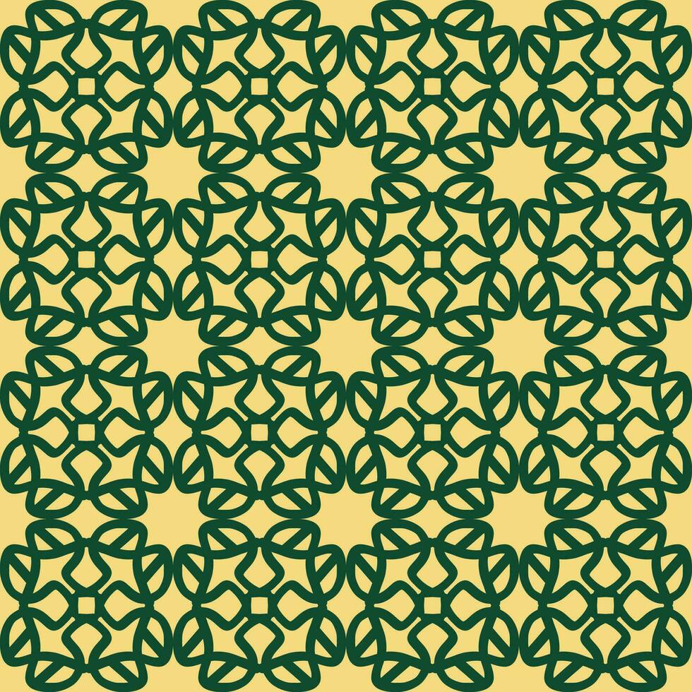 verde oliva giallo mandala arte senza soluzione di continuità modello floreale creativo design sfondo vettore illustrazione