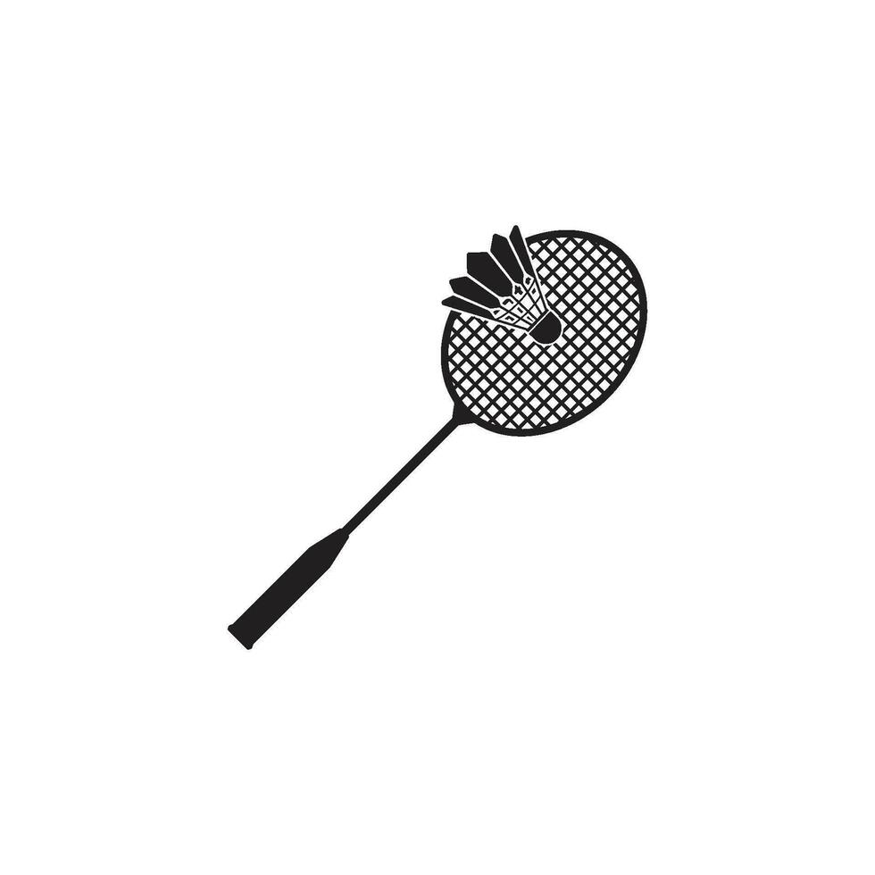 badminton racchetta icona vettore