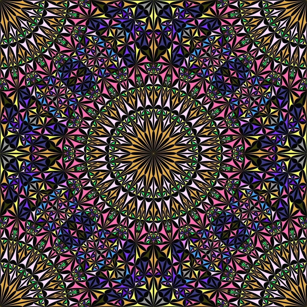 senza soluzione di continuità mandala modello sfondo design - astratto colorato vettore sfondo