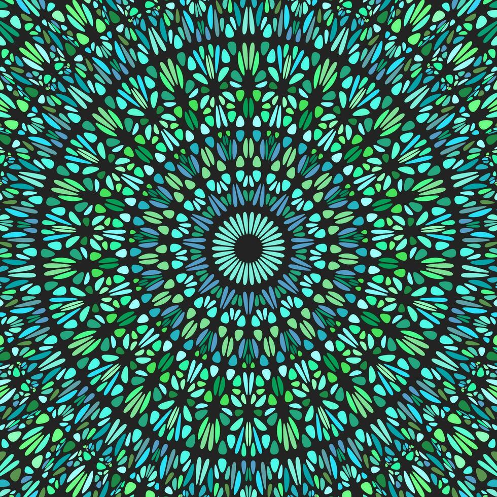 orientale dinamico geometrico fiore ornamento mandala sfondo - psichedelico astratto colorato vettore illustrazione a partire dal curvo forme