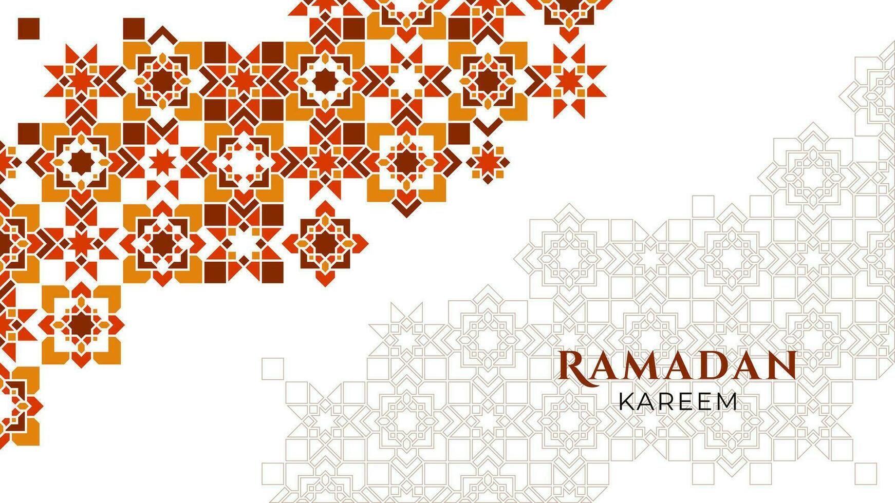 mandala arte ornamento per islamico o cultura tema, appositamente per Ramadan saluto design vettore