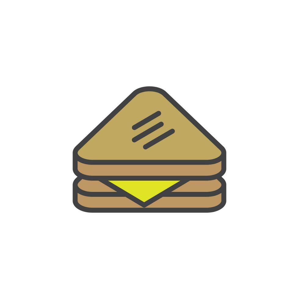 Sandwich icona. cartello per mobile concetto e ragnatela design. schema vettore icona. simbolo, logo illustrazione. vettore grafica.