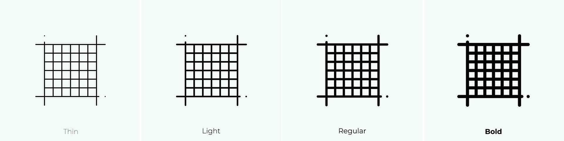 pixel icona. sottile, luce, regolare e grassetto stile design isolato su bianca sfondo vettore