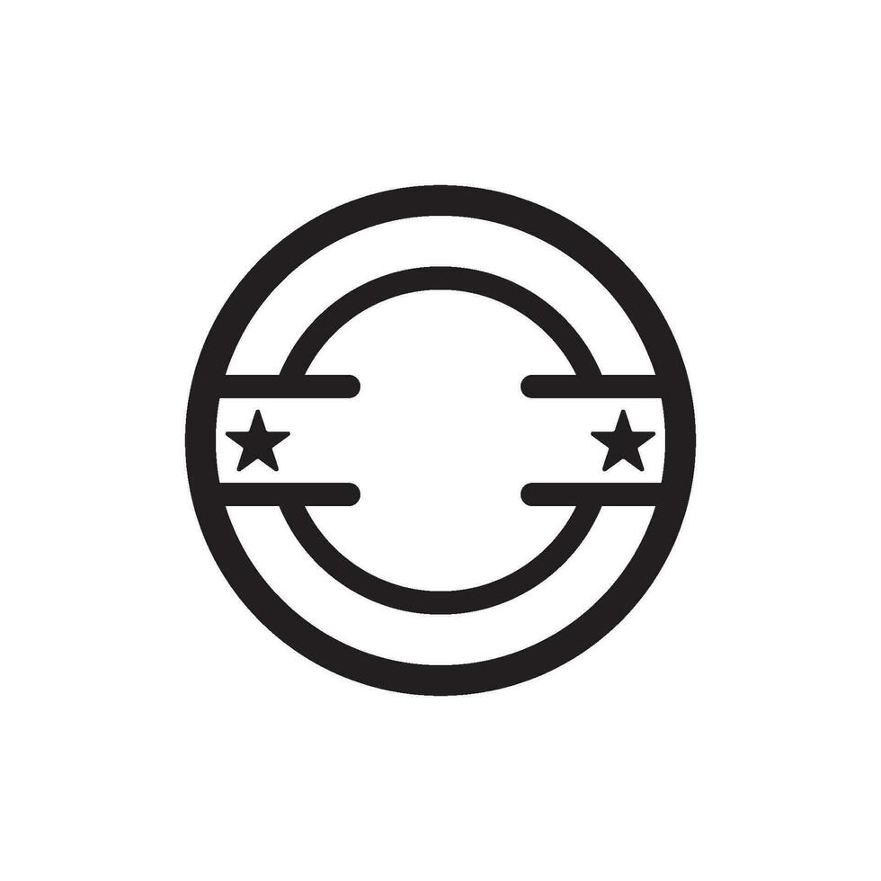 circolare telaio logo icona, vettore illustrazione design