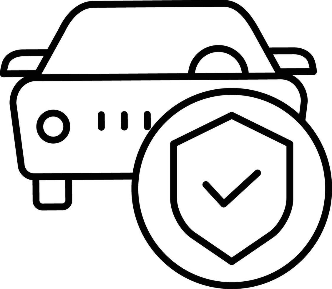 auto servizio dai un'occhiata schema vettore illustrazione icona