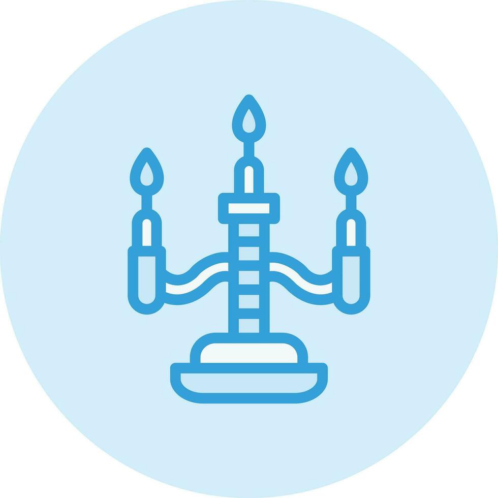 illustrazione del design dell'icona di vettore della candela