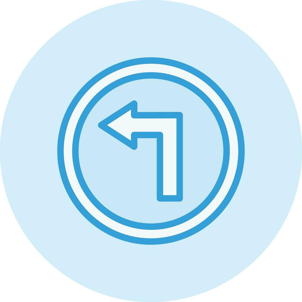 illustrazione del design dell'icona vettoriale a sinistra