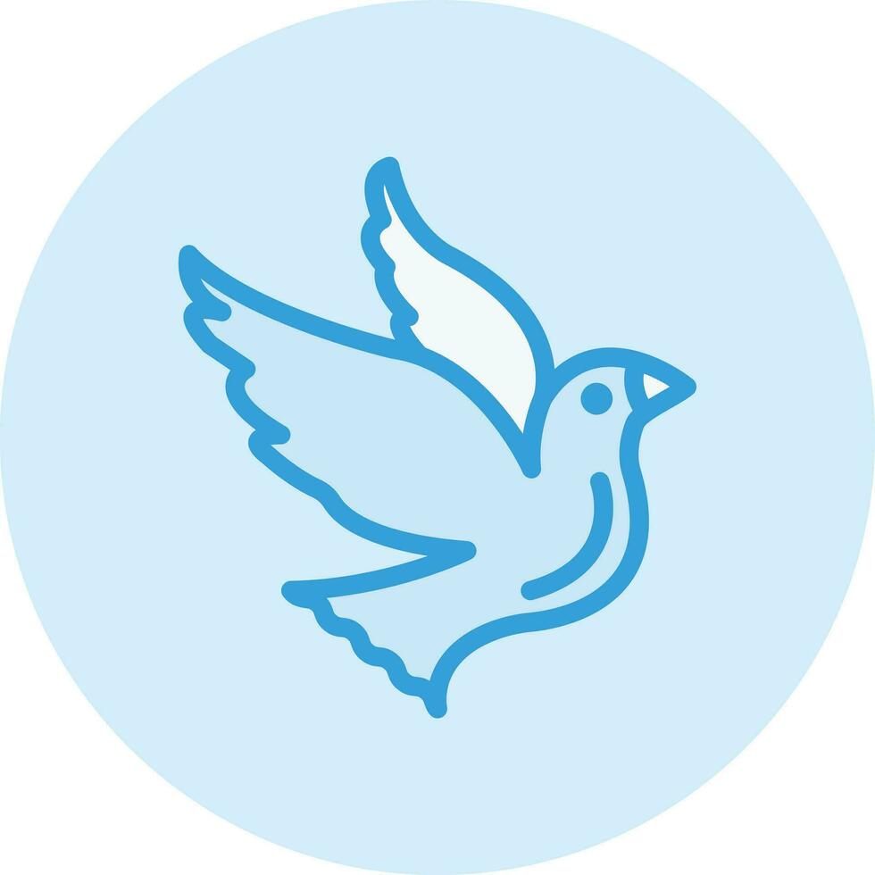 illustrazione del design dell'icona di vettore dell'uccello
