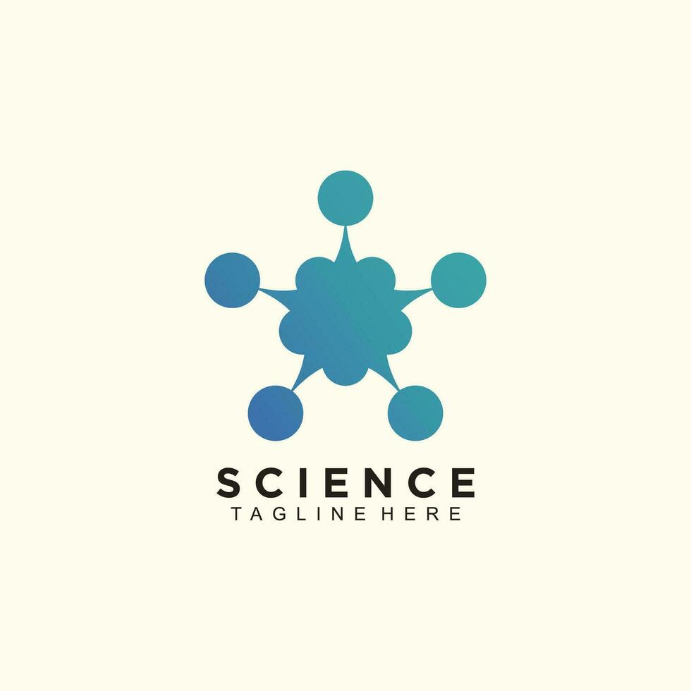 scienza logo modello design vettore