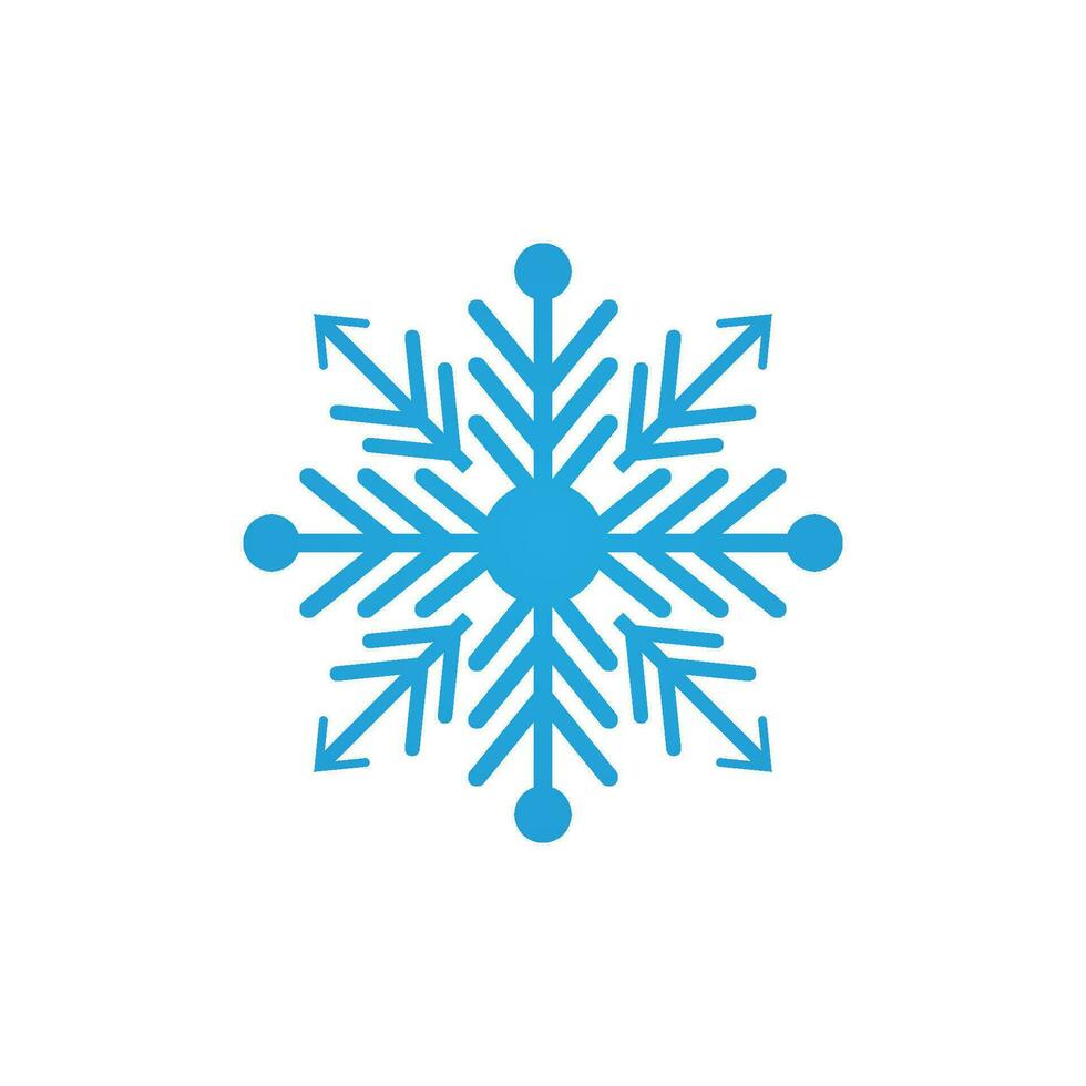 neve ghiaccio logo arte vettore modello illustrazione