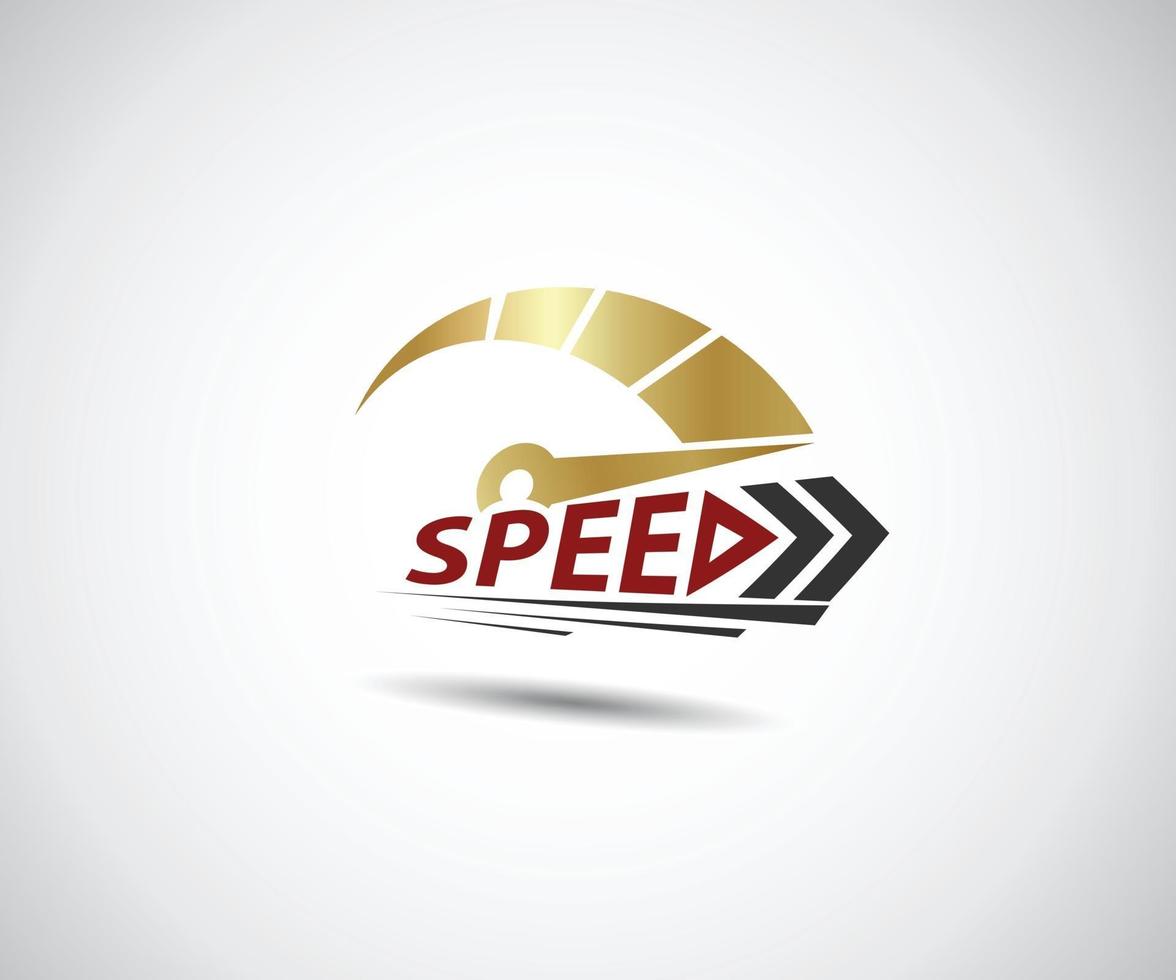velocità. evento di corsa del logo. tachimetro vettore