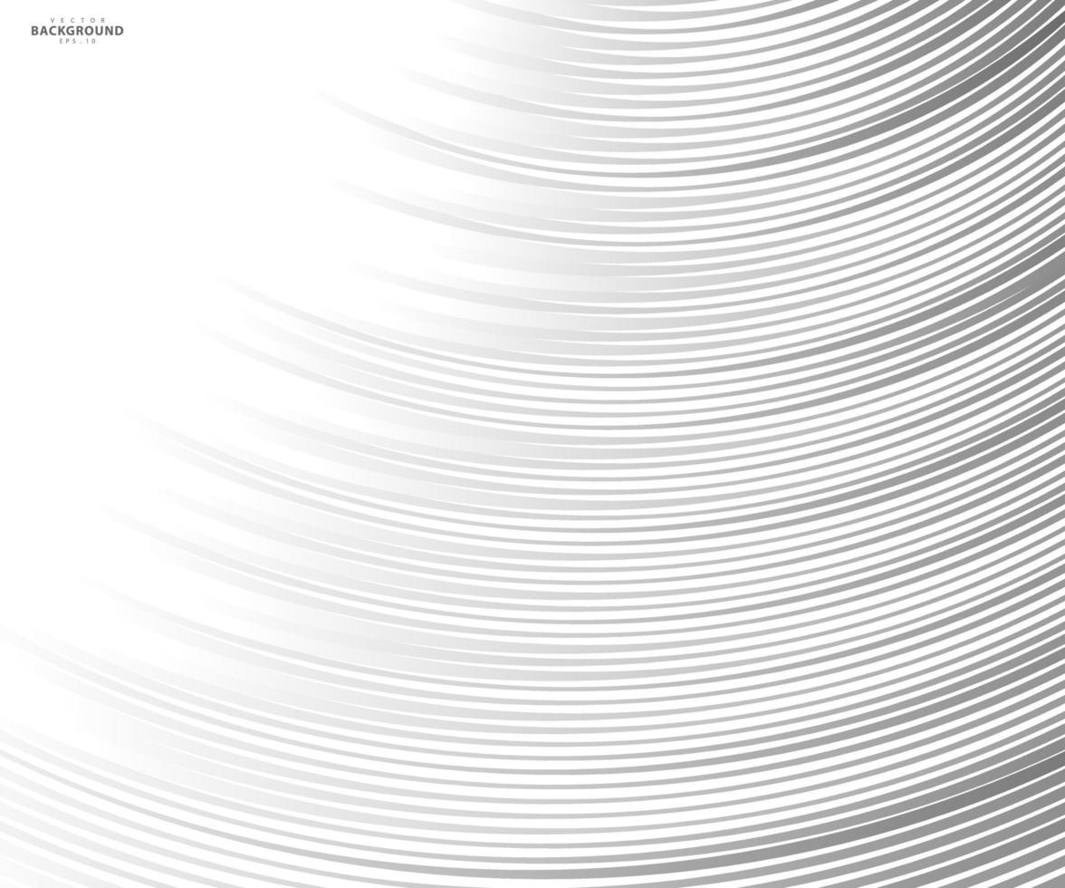 modello astratto di onde e linee bianche grigie per le tue idee, trama di sfondo del modello. vettore