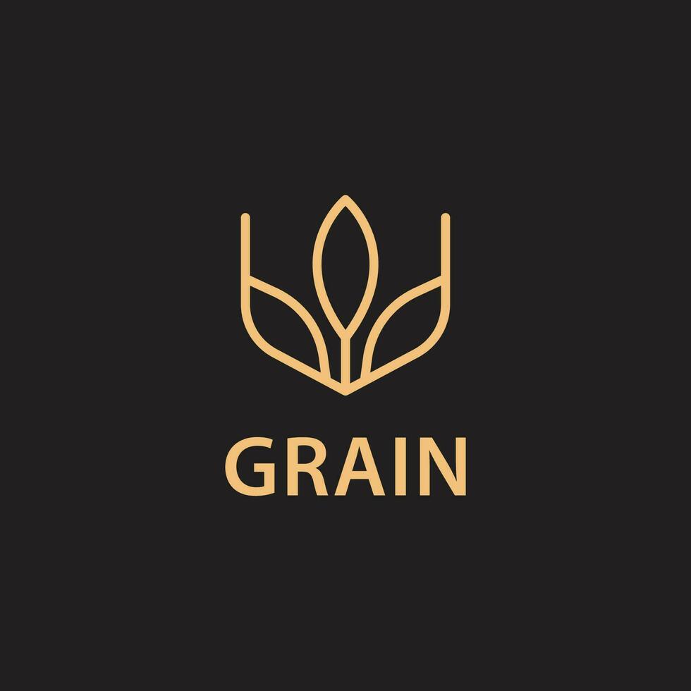 Grano logo vettore grafico illustrazione