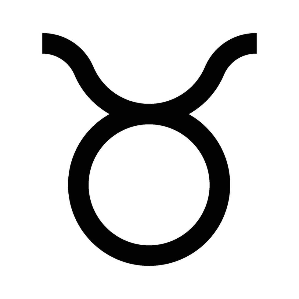 Toro stella simbolo icona vettore