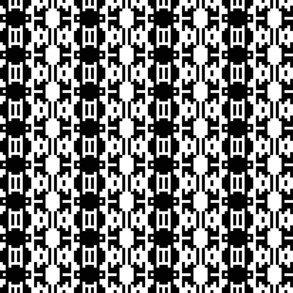 un' nero e bianca pixel modello sfondo vettore