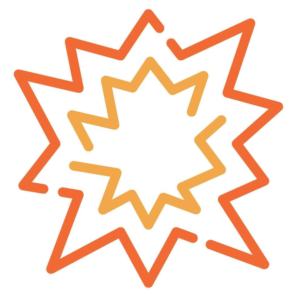 starburst icona per uix, ragnatela, app, infografica, eccetera vettore
