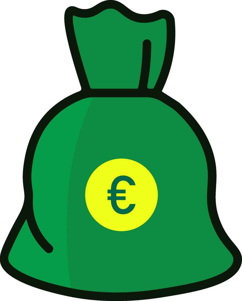 verde i soldi Borsa vettore illustrazione