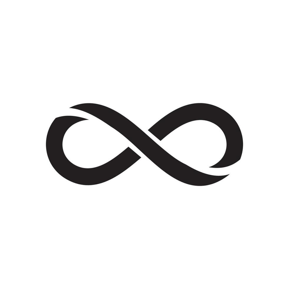 infinito logo e simbolo modello icone vettore illustrazione.