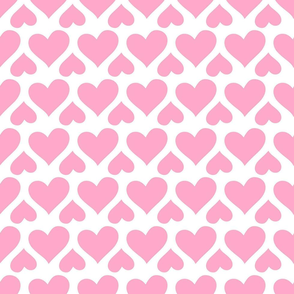 morbido rosa cuore forma, amore simbolo, senza soluzione di continuità modello design modello vettore