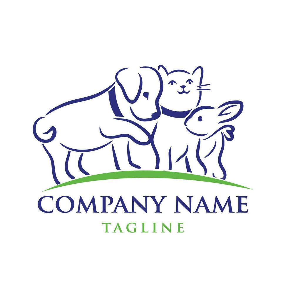 Questo è colpetto cane logo design vettore