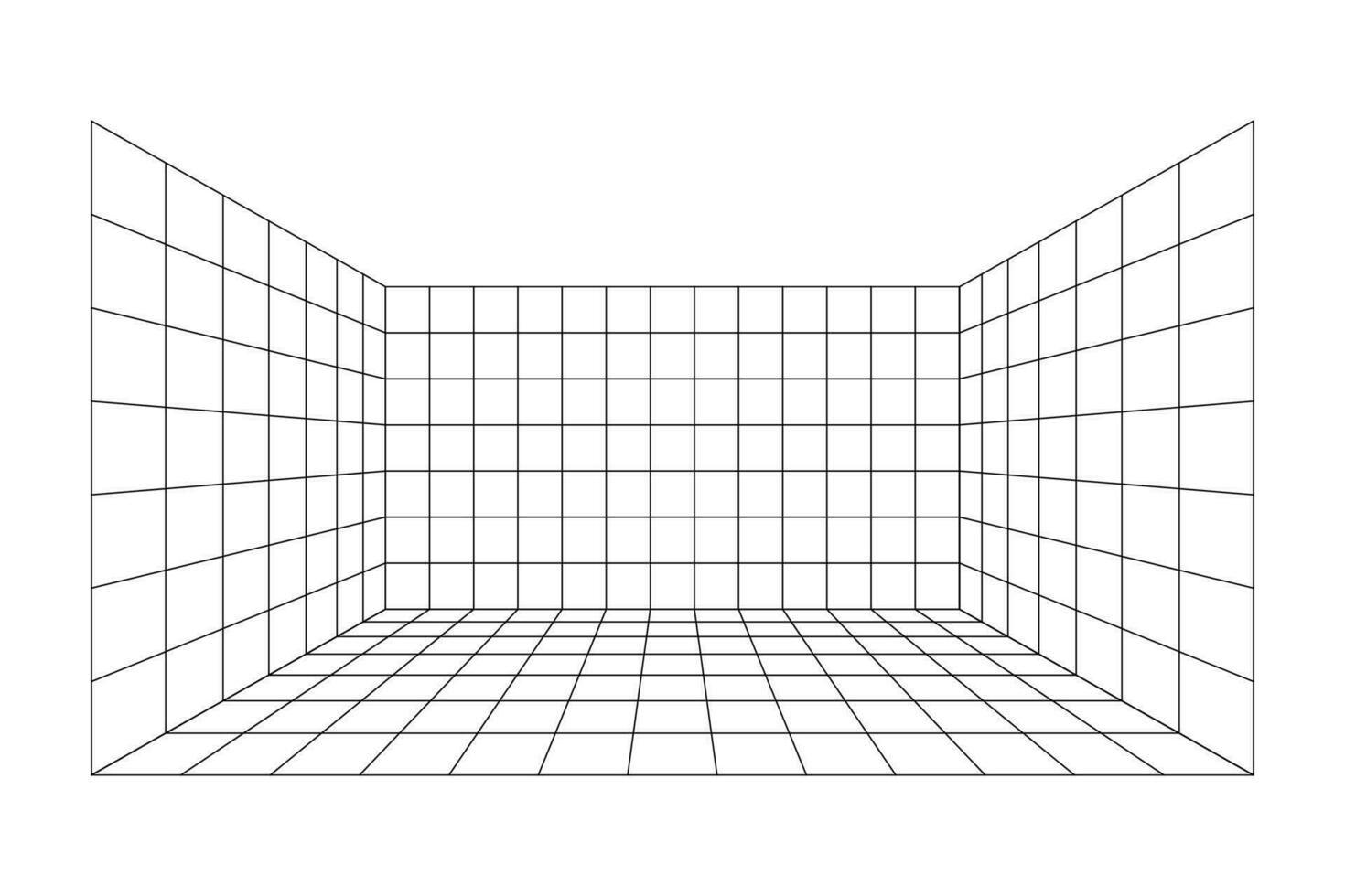 prospettiva griglia camera sfondo vettore illustrazione.