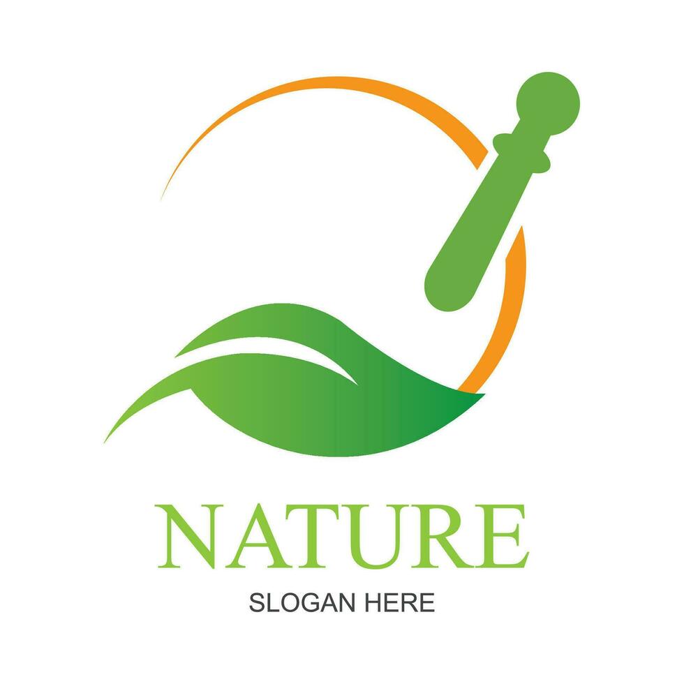 natura creativo simbolo biologico concetto. bio erbaceo Salute cura astratto attività commerciale eco logo. fresco cibo, cerchio pacchetto, bellezza flora, farmacia icona. aziendale identità logotipo, azienda grafico vettore